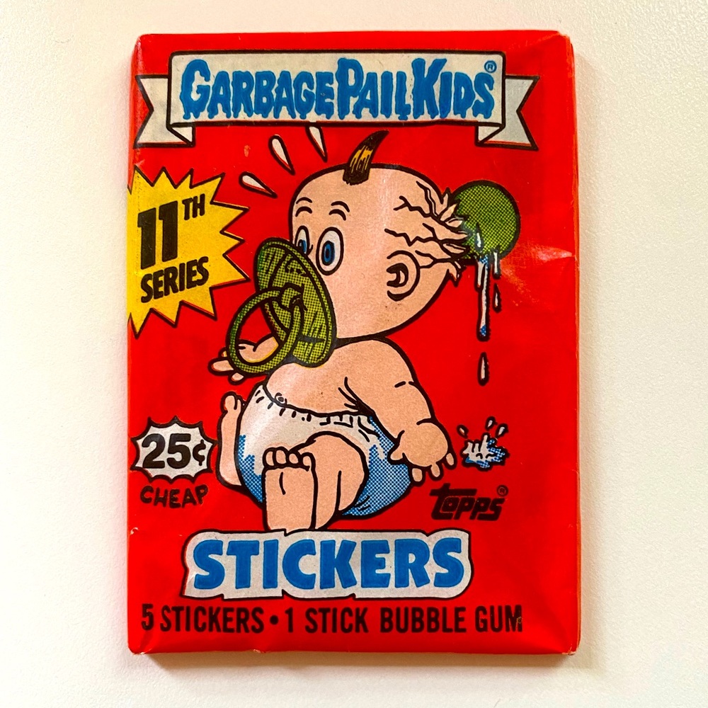 1987 TOPPS Garbage Pail Kids Series 11 Wax Pack GPK Sealed Unopened Original GPK